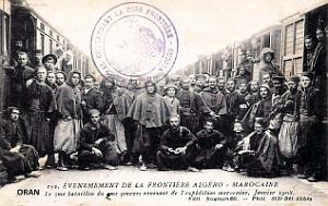 Oran - 2e Zouaves - Retour du Maroc du 2e Bataillon - 1908